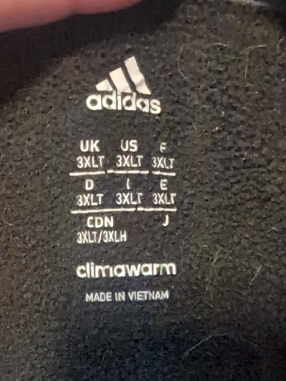 adidas Black & Gray Pullover Hoodie with Logo - Picture 2 of 3